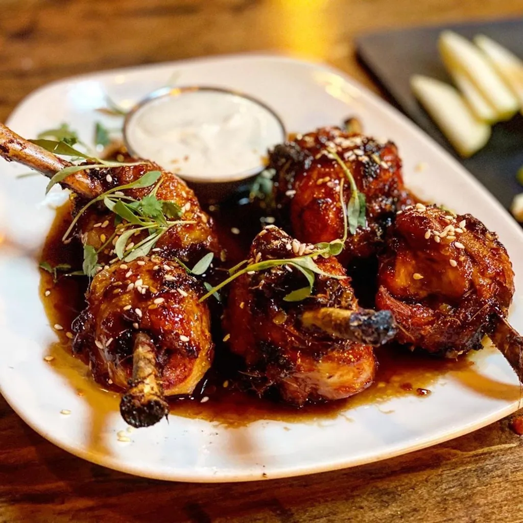 El Moro bar interior with pendant lights