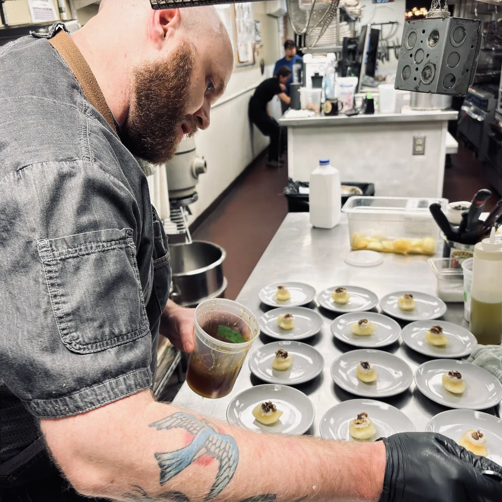 Mezcal and tequila selection at the bar