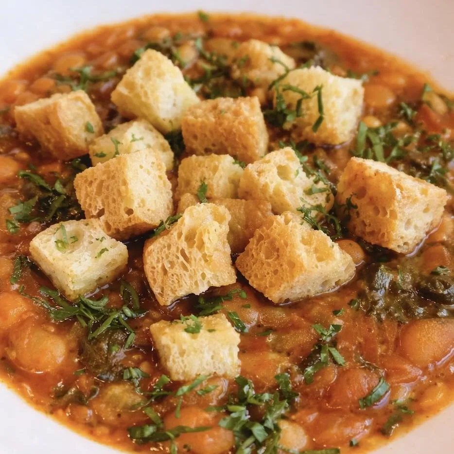 Fresh seasonal salad with garden ingredients
